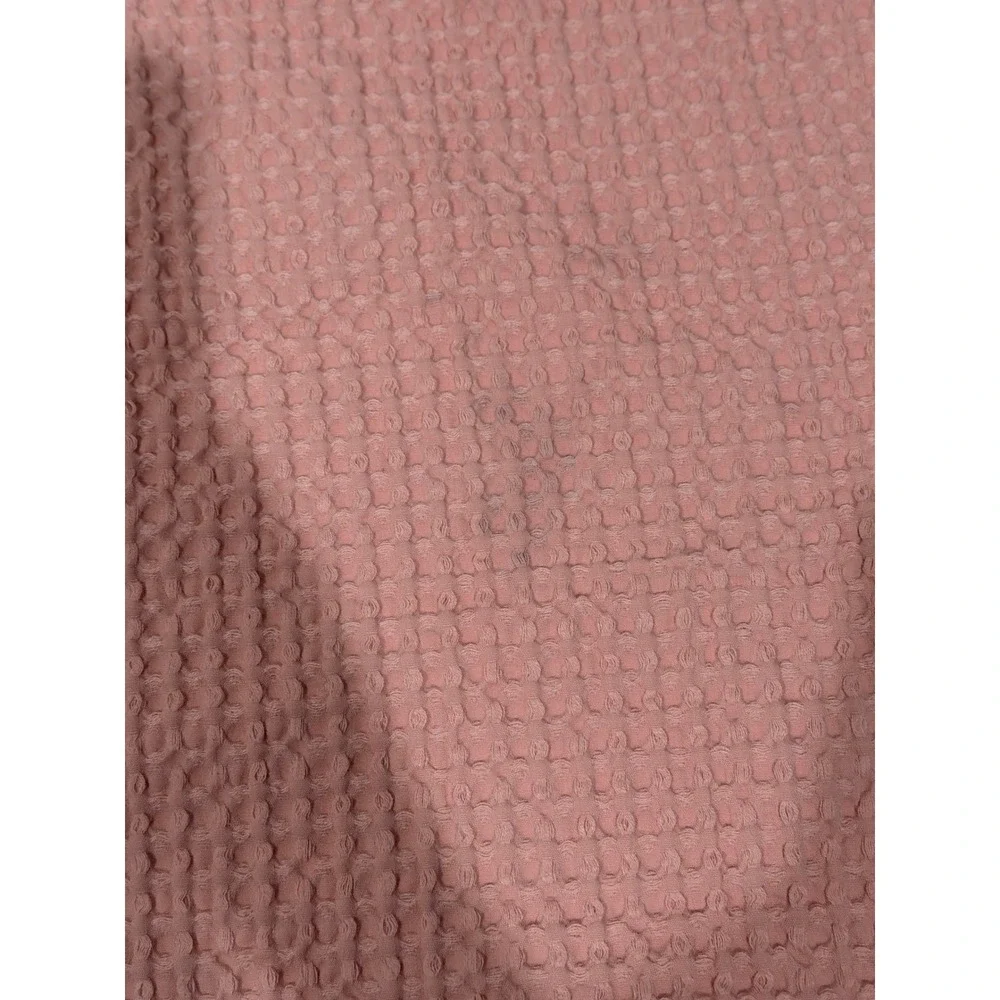 Pink‎ Waffle Weave Baby Blanket with Satin Trim Border Soft Nursery Bedding